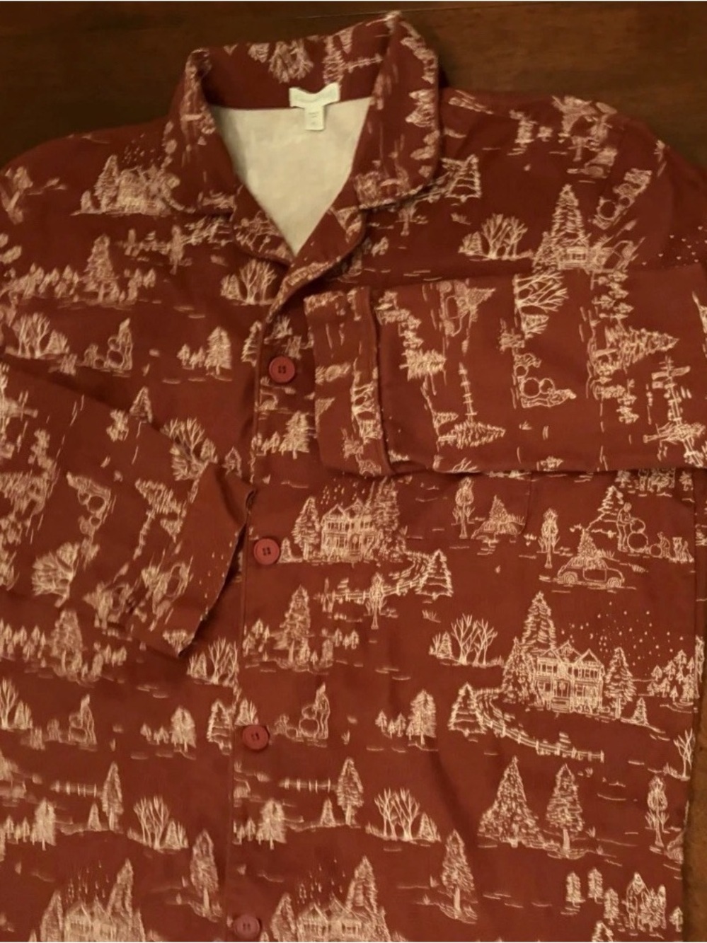 Garnet Hill Red Flannel Pajama Set